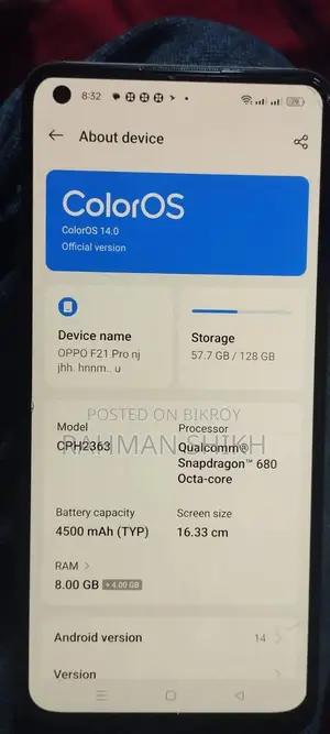 Oppo F21 Pro 128 GB Orange