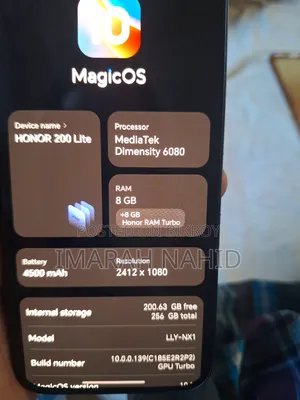 Honor 200 Lite 12 GB Black