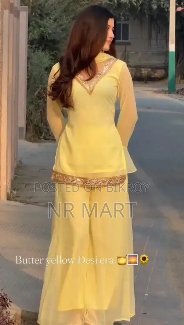 জর্জেট সিকুয়েন্স থ্রি পিস