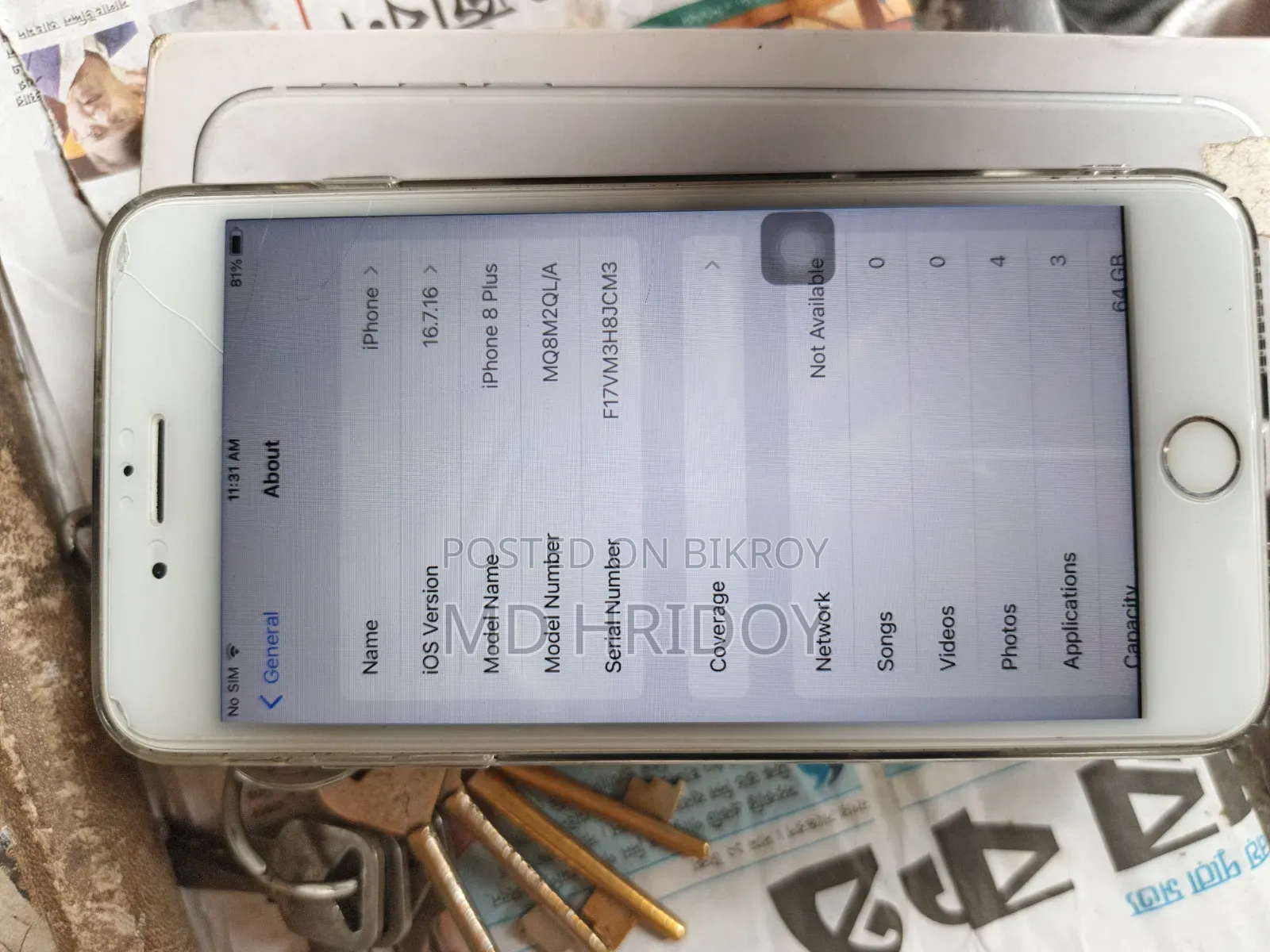 Apple iPhone 8 Plus 64 GB White