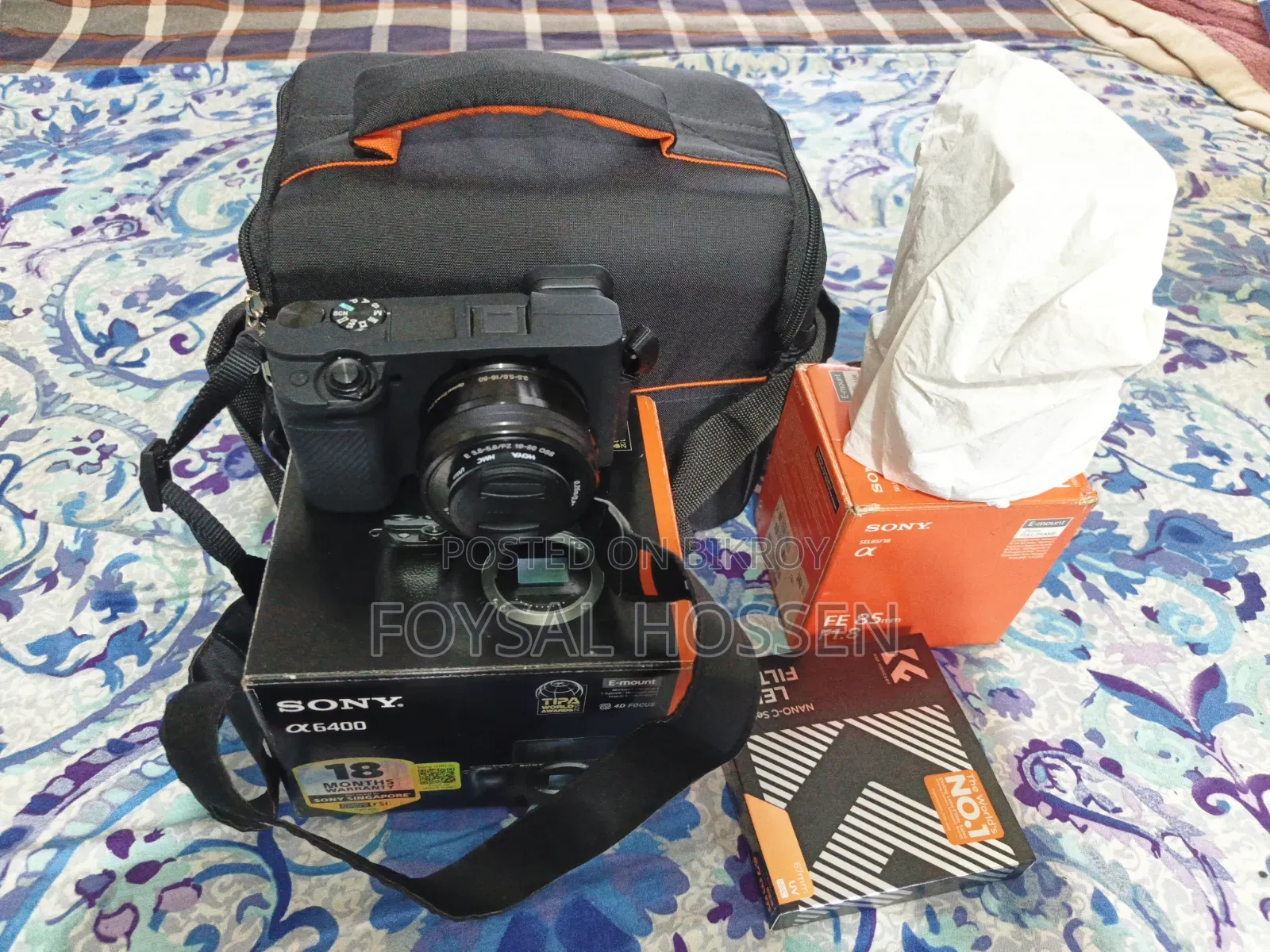 Sony A6400 With 16-50 Sony 85mm Lens