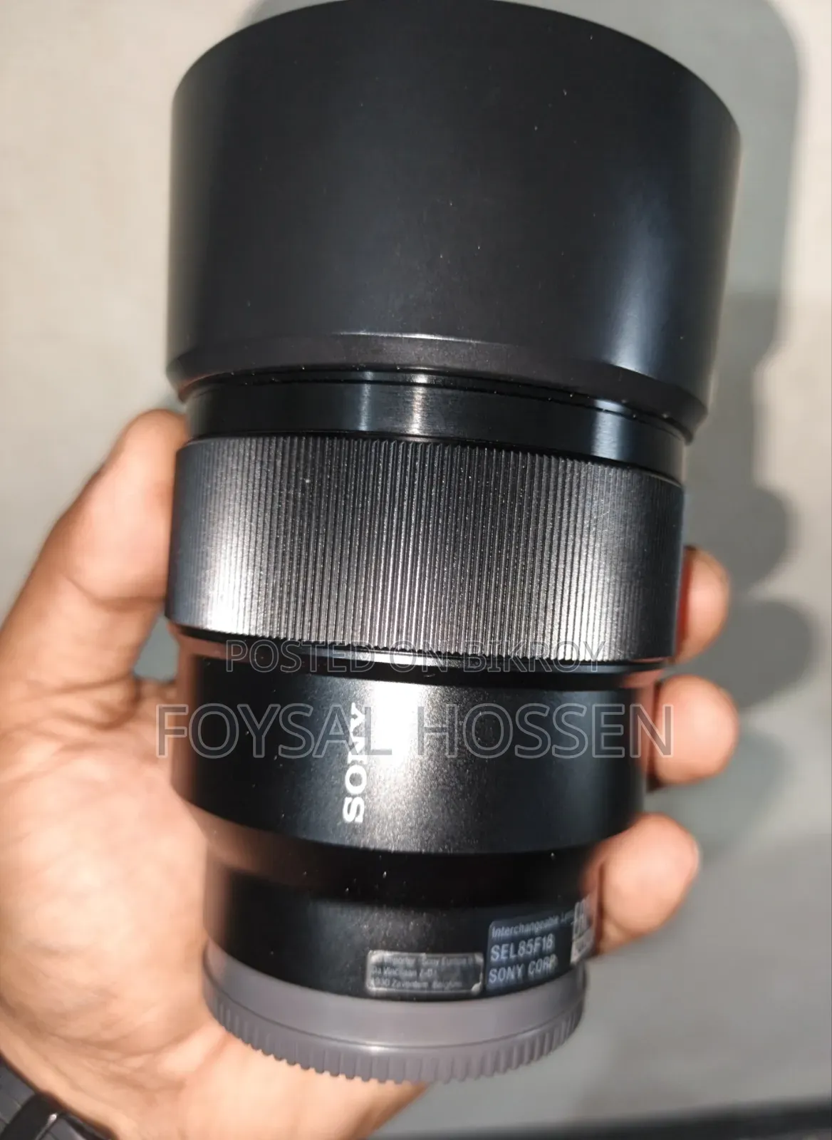 Sony A6400 With 16-50 Sony 85mm Lens