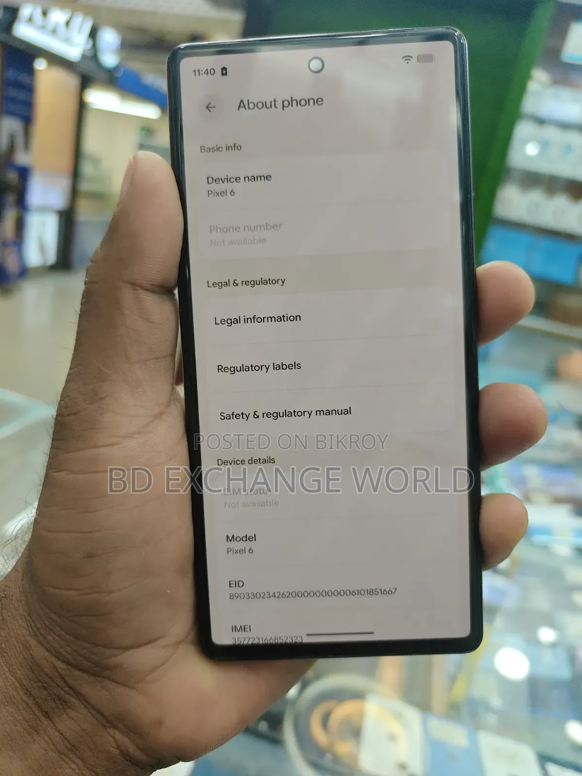 Google Pixel 6 128 GB White