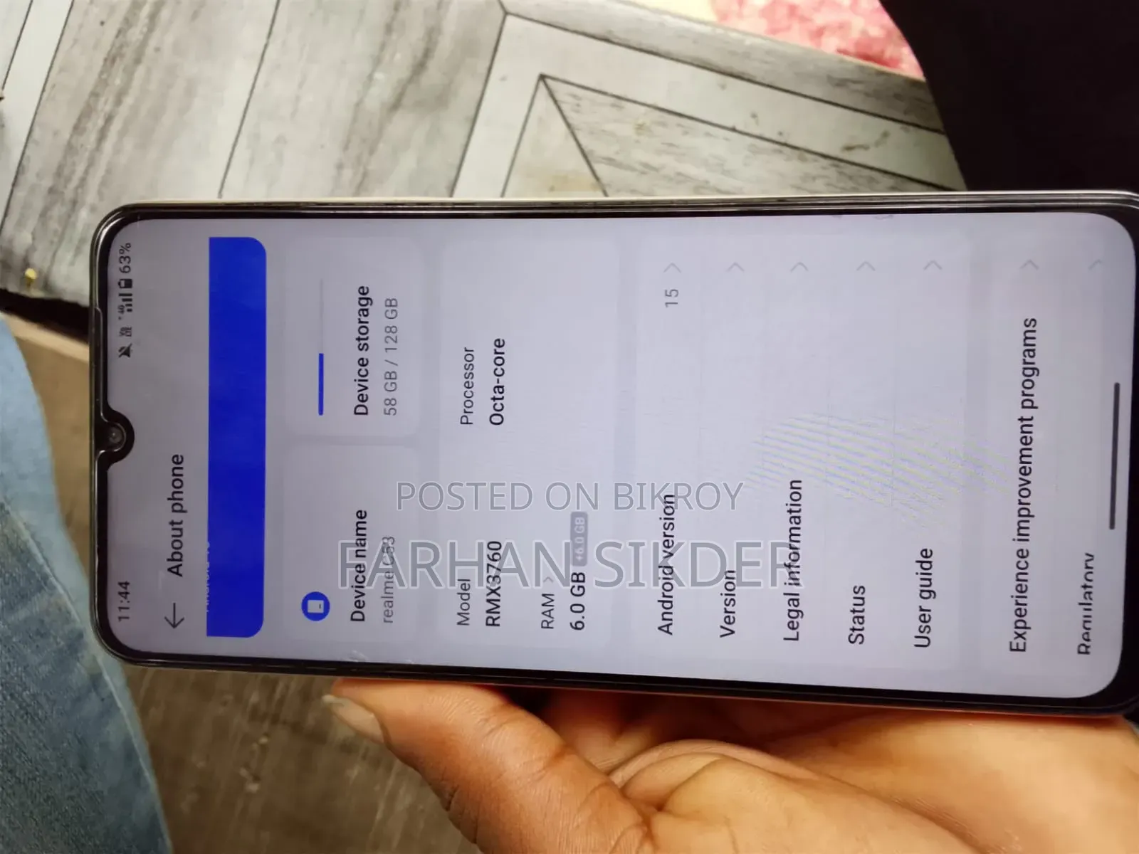 Realme C53 128 GB Yellow