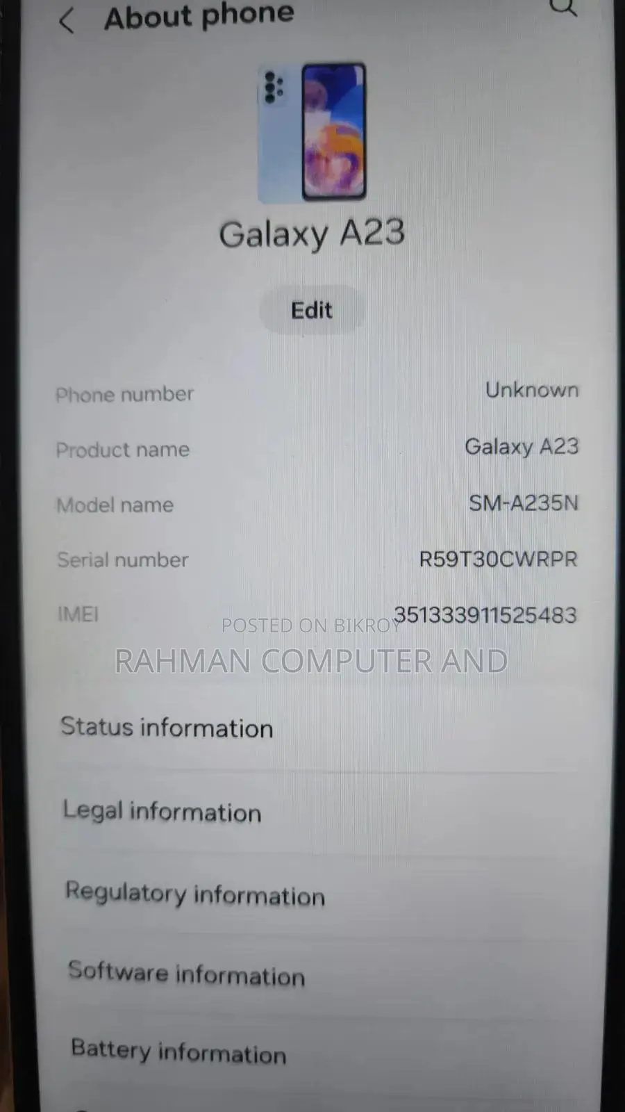 Samsung Galaxy A23 128 GB