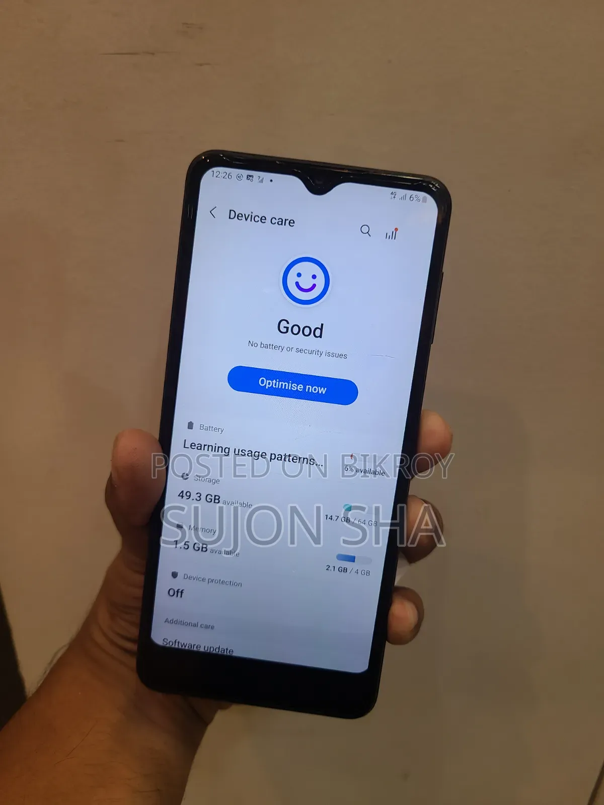 স্যামসাং গ্যালাক্সি এ১২ ৬৪ জিবি ব্ল্যাক