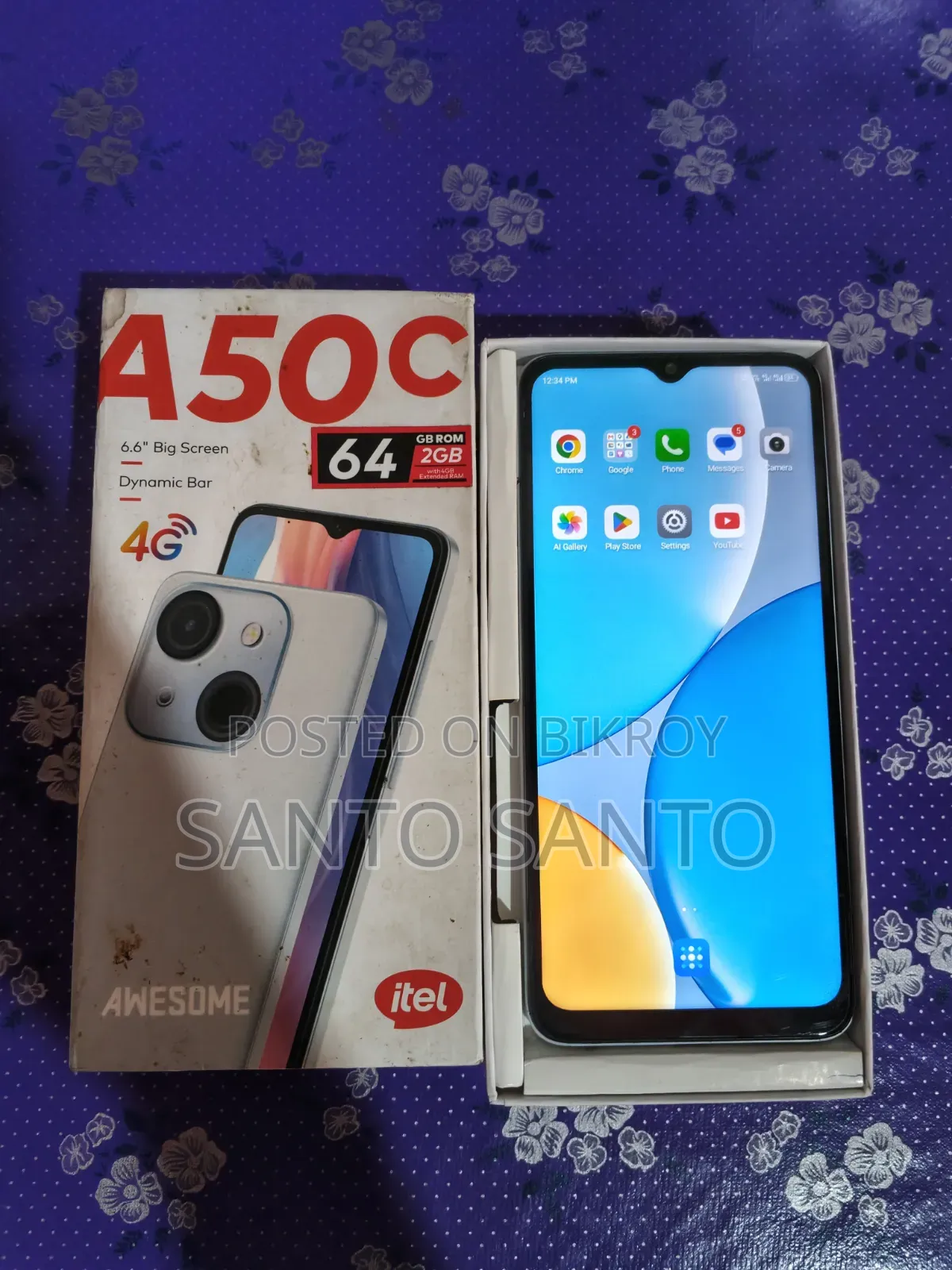 New Itel A50C 32 GB White