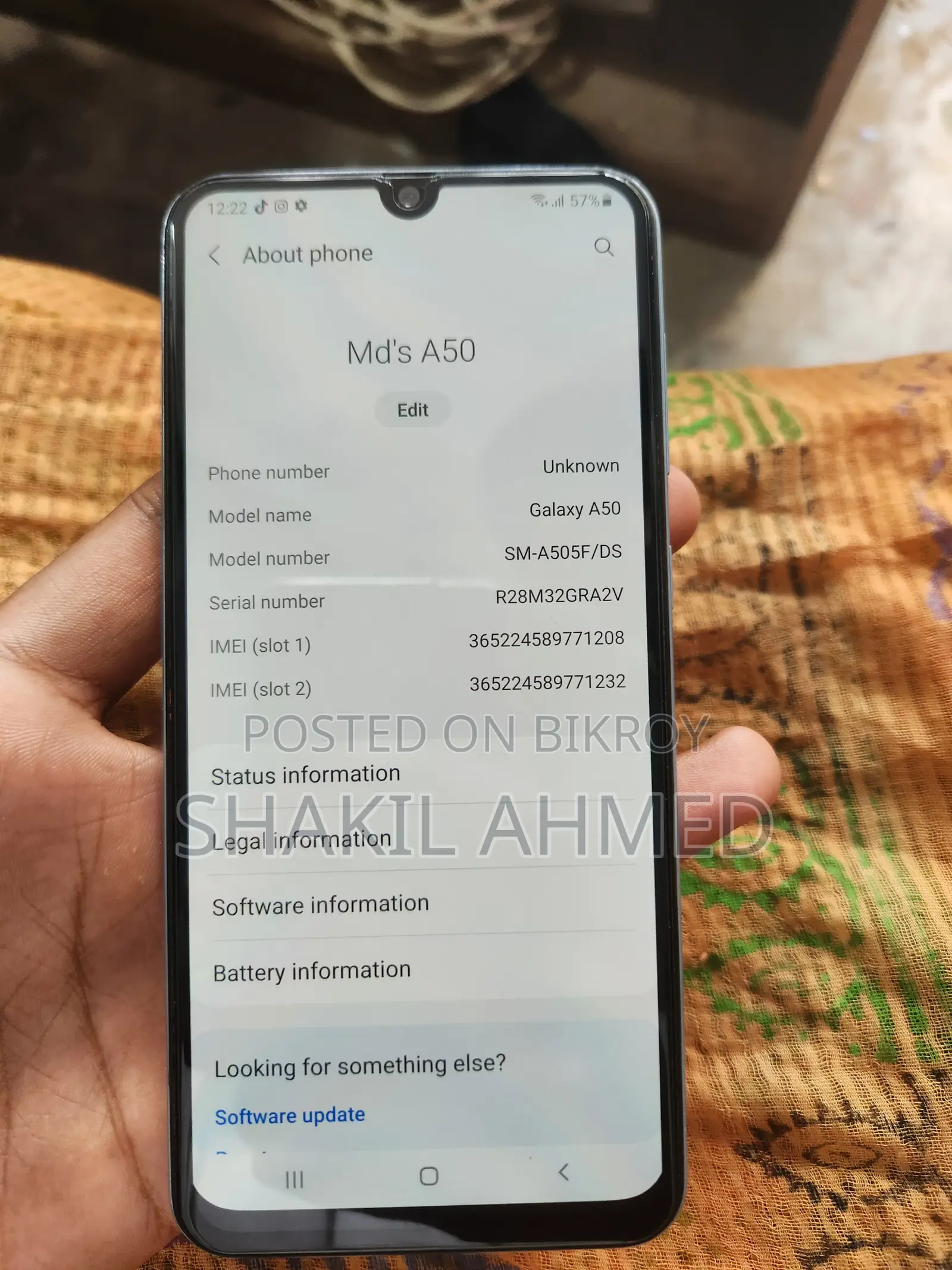 Samsung Galaxy A50 64 GB White