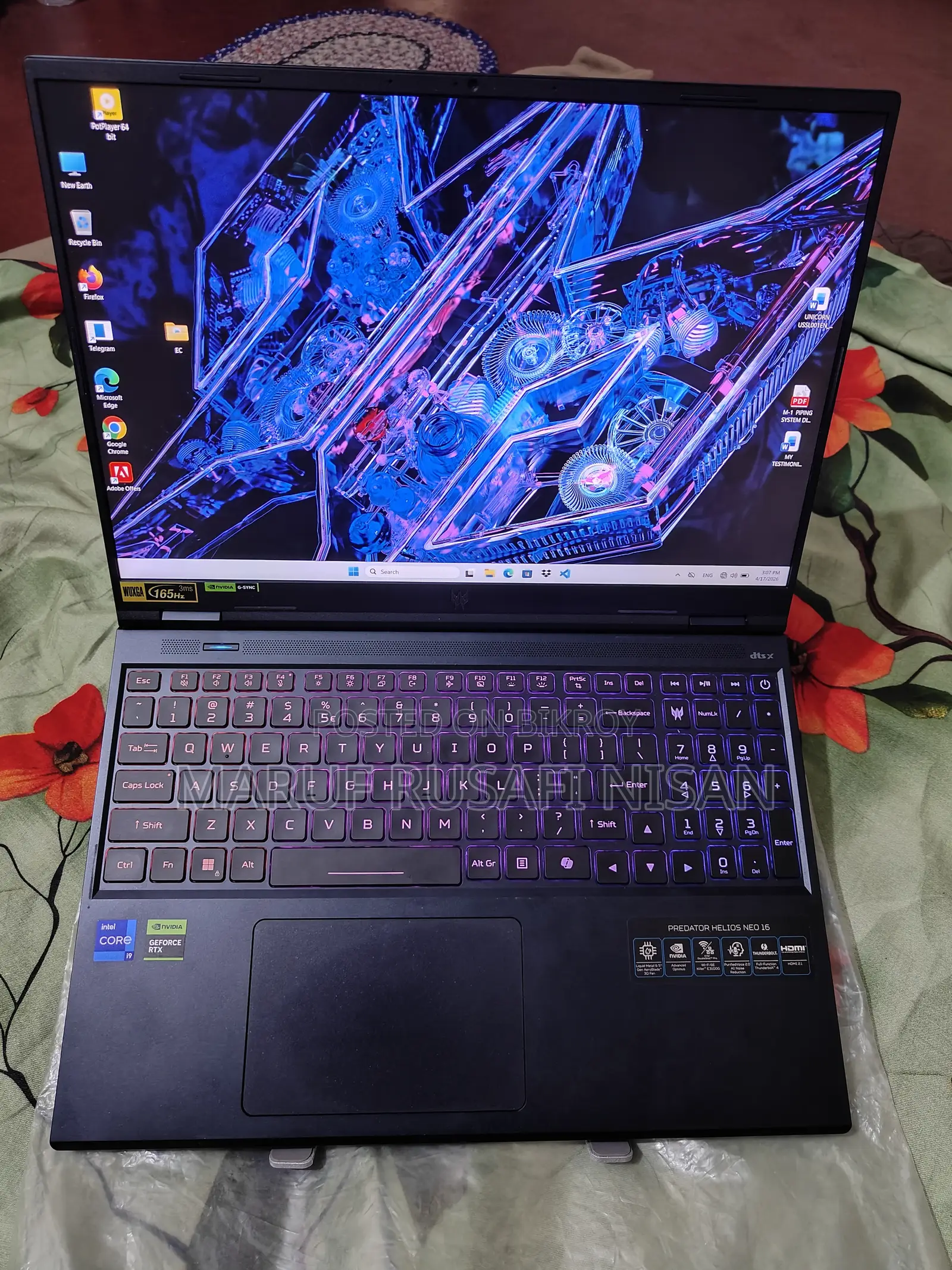 New Laptop Acer Predator Helios Neo 16 8GB Intel Core i9 SSD 1TB