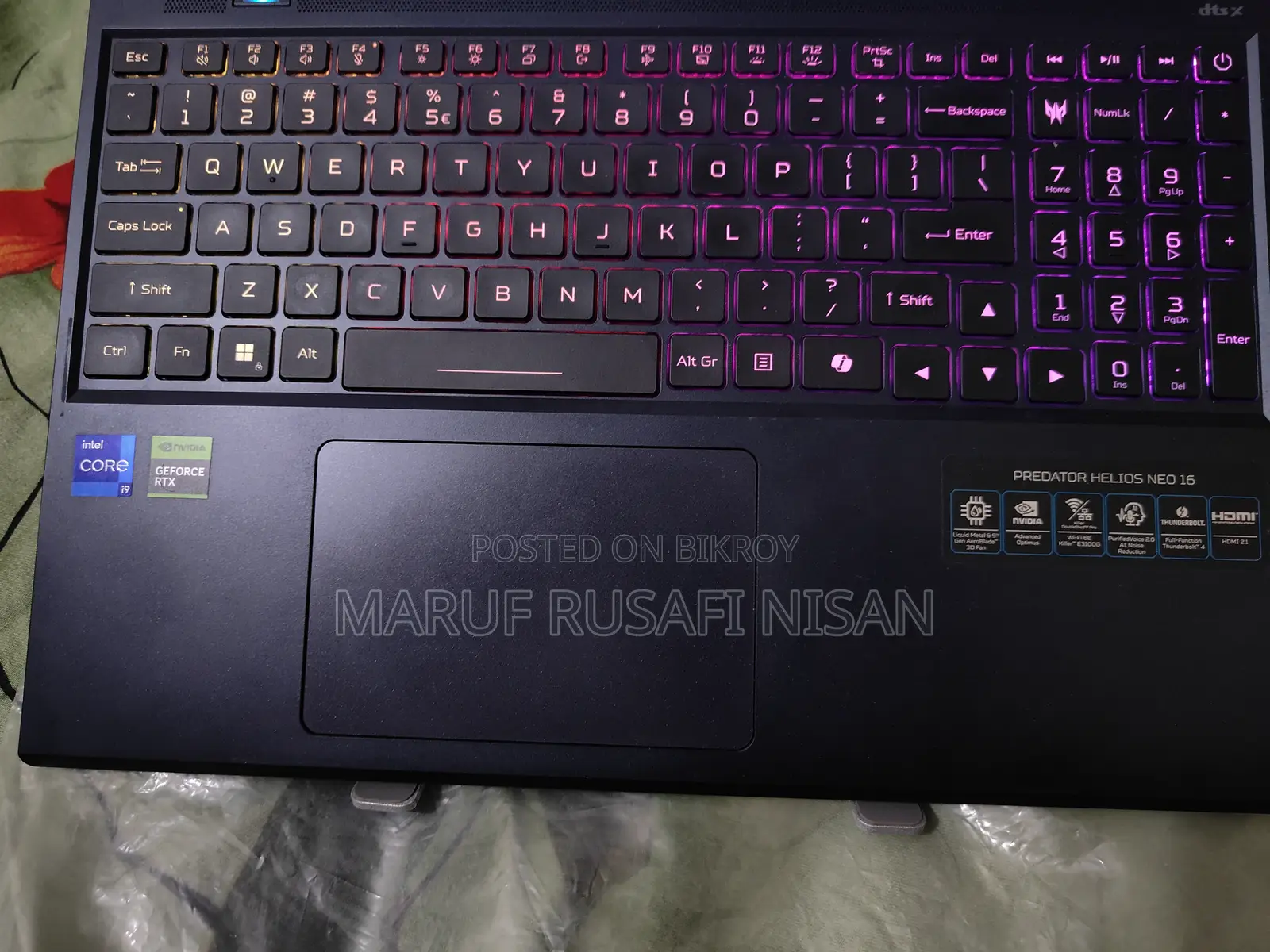 New Laptop Acer Predator Helios Neo 16 8GB Intel Core i9 SSD 1TB