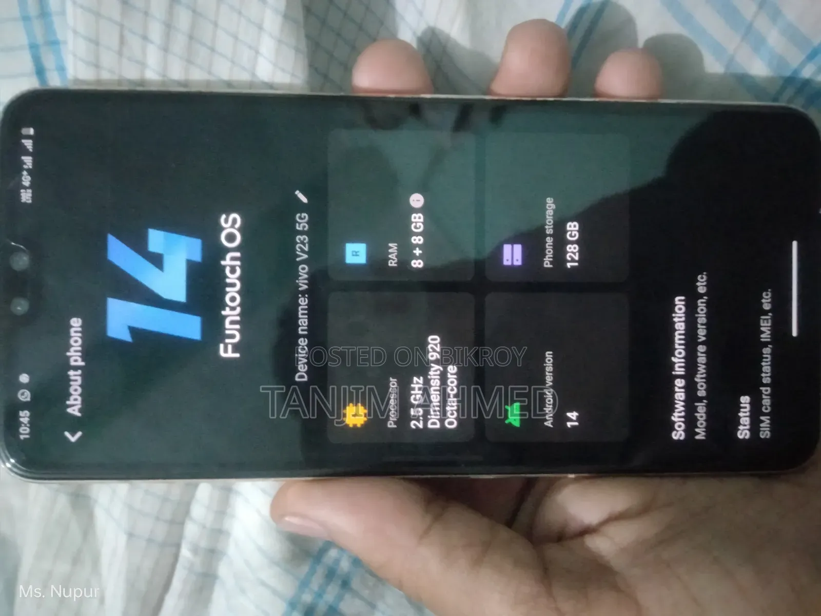 Vivo V23 5G 128 GB Gold