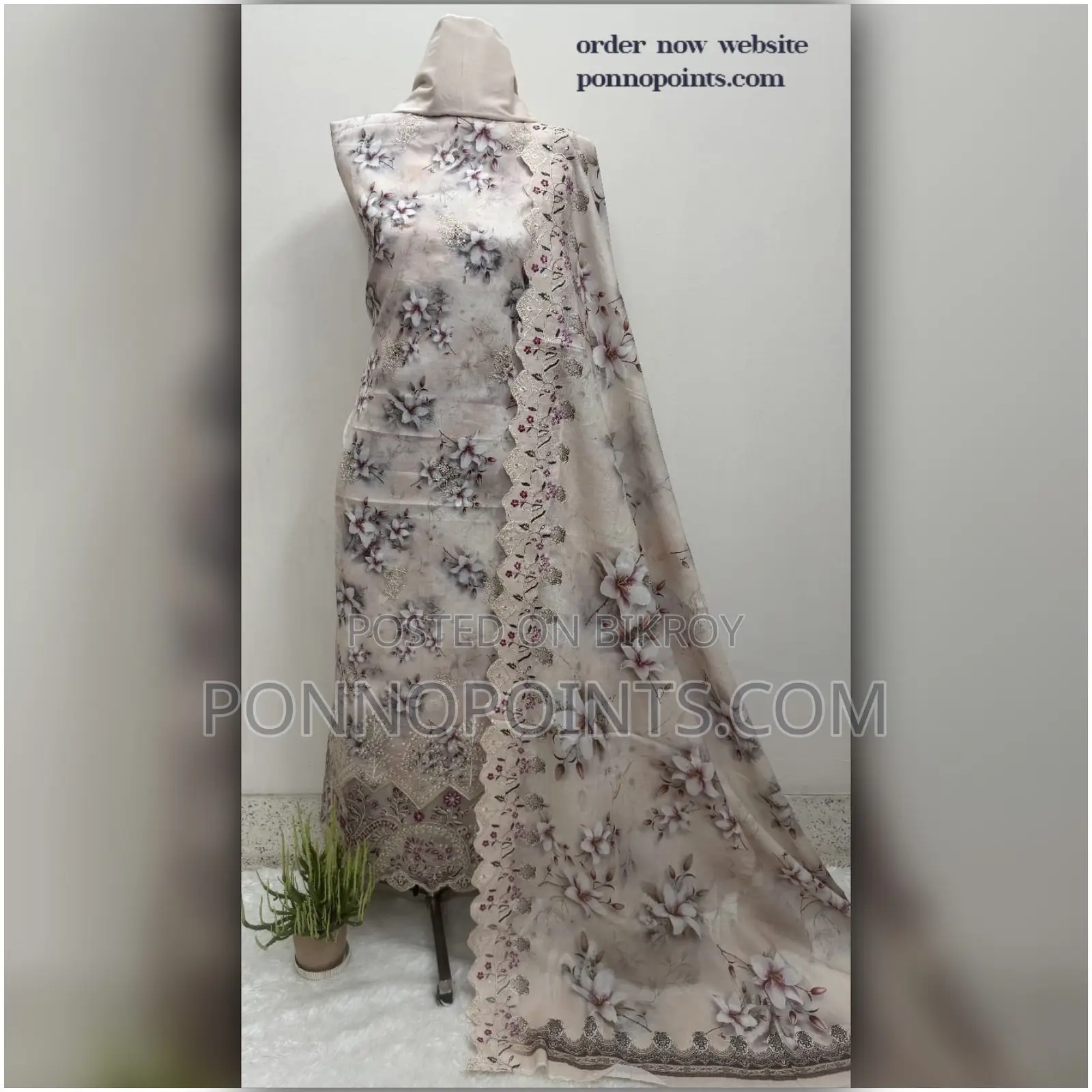 Unstitch Premium Quality Three Piece