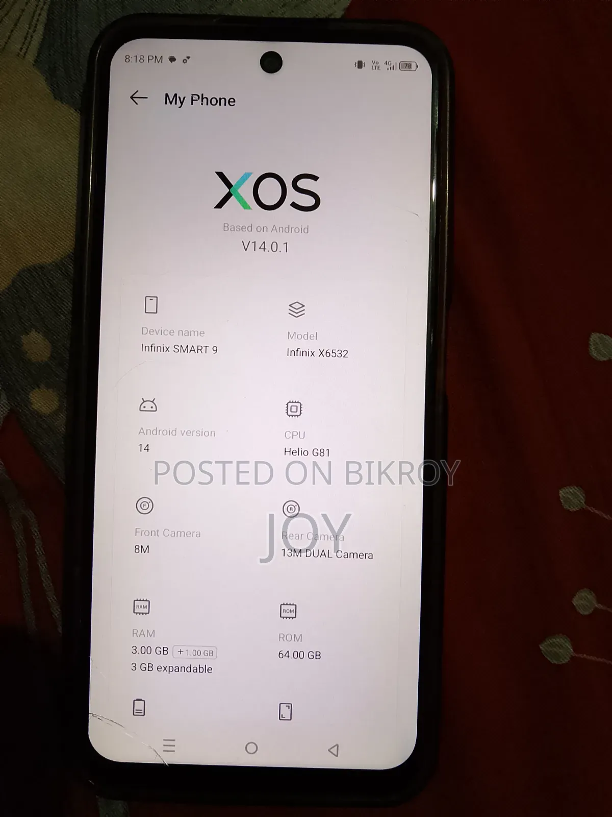 Infinix Smart 9 64 GB Black