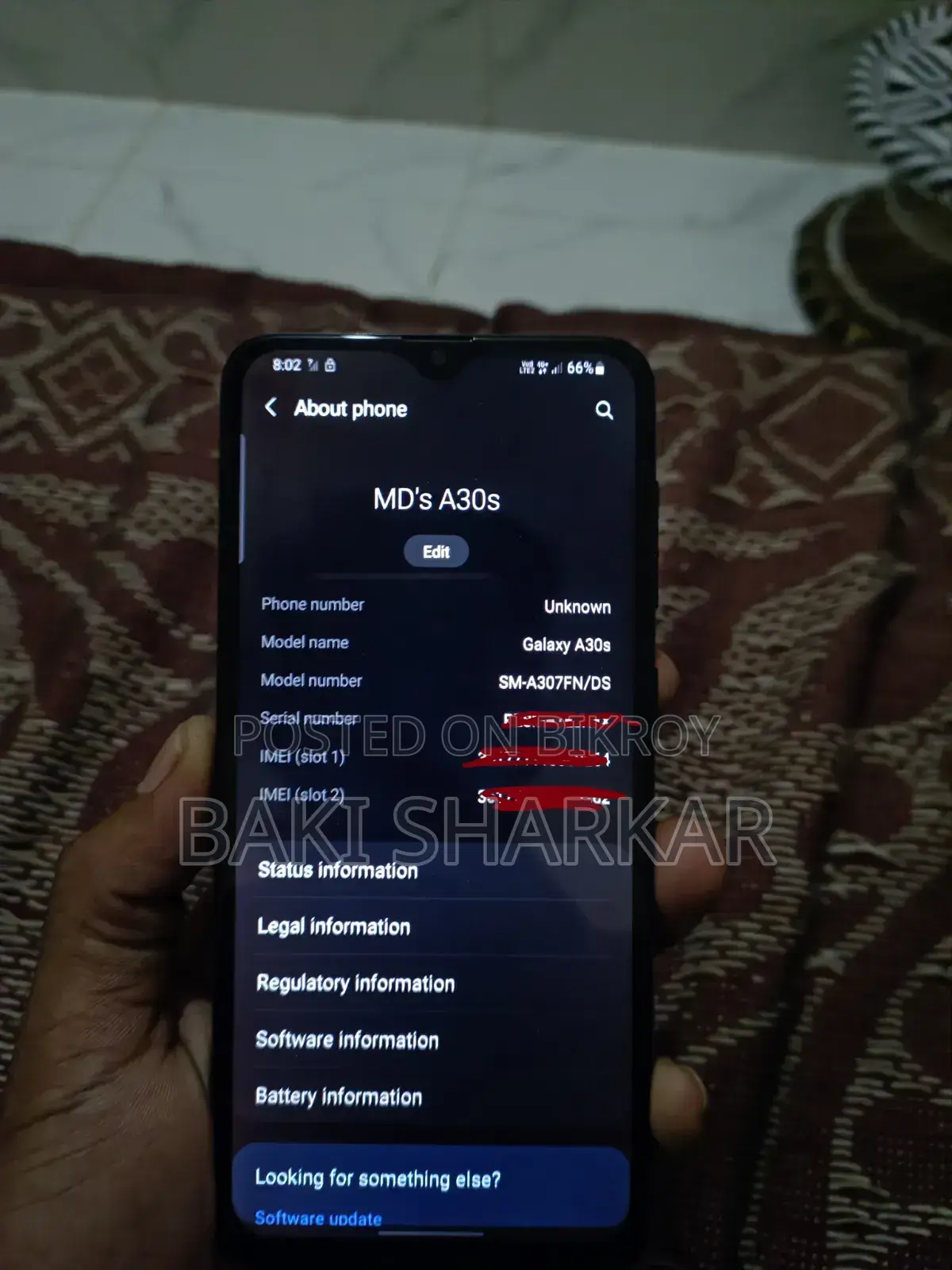 New Samsung Galaxy A30s 128 GB Black
