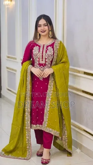 সিকোয়েন্স এমব্রয়ডারি থ্রি পিস