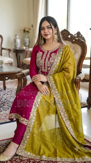 সিকোয়েন্স এমব্রয়ডারি থ্রি পিস