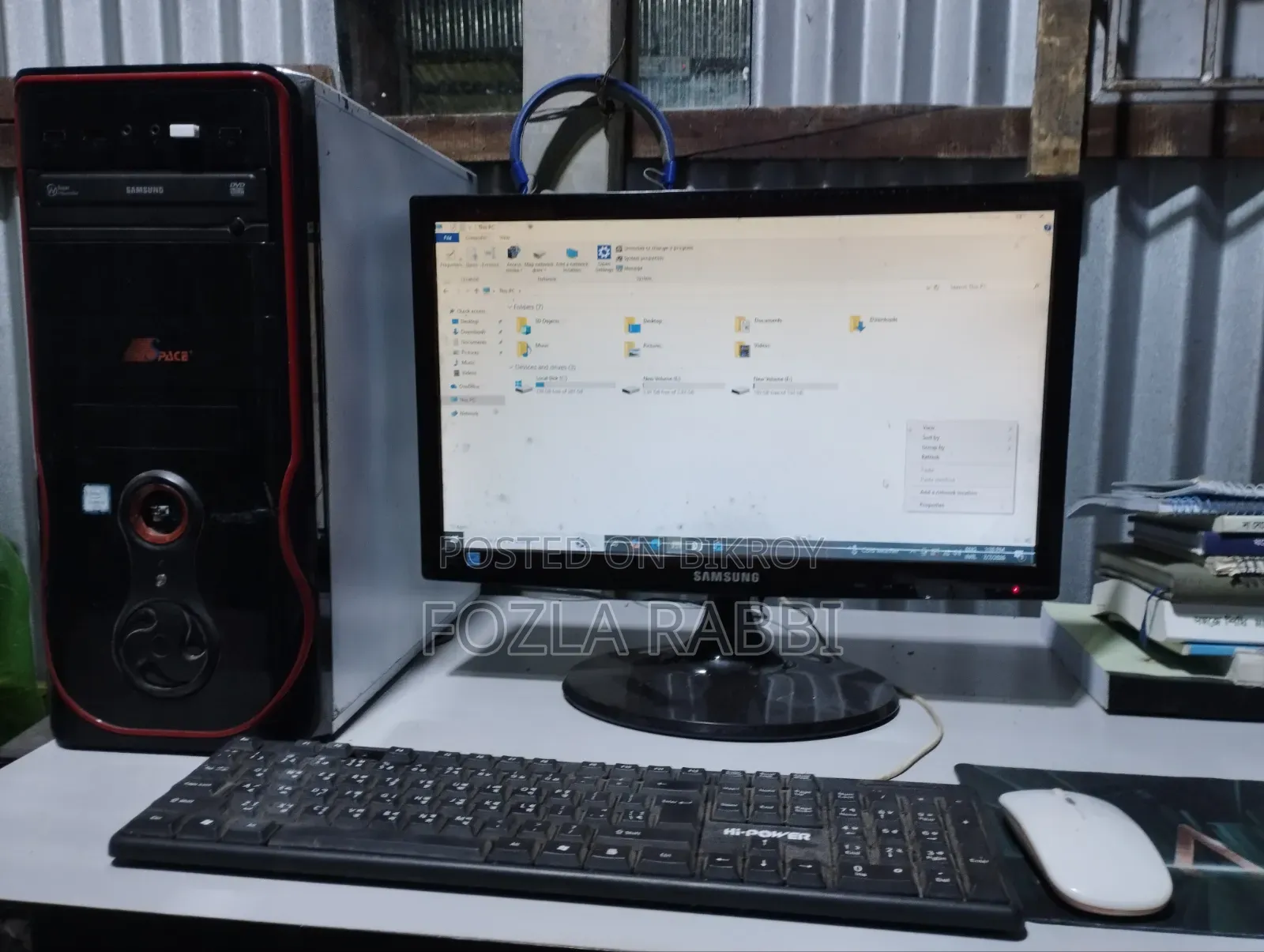 Desktop Computer Samsung 4GB Intel Core i3 HDD+SSD 500GB