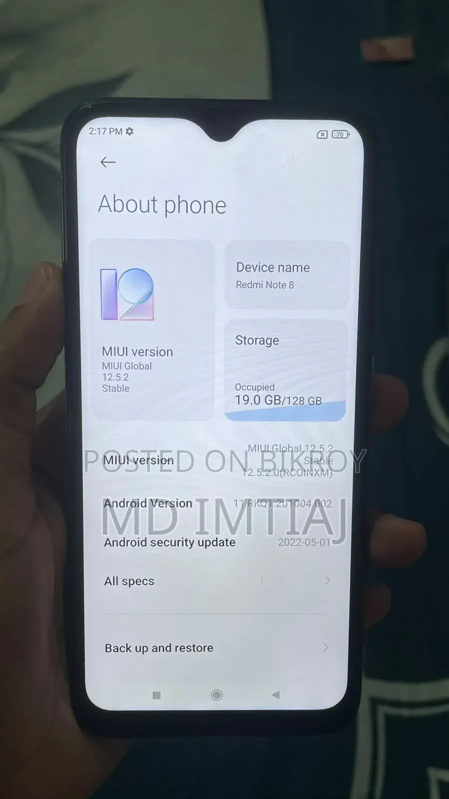 Xiaomi Redmi Note 8 128 GB Black