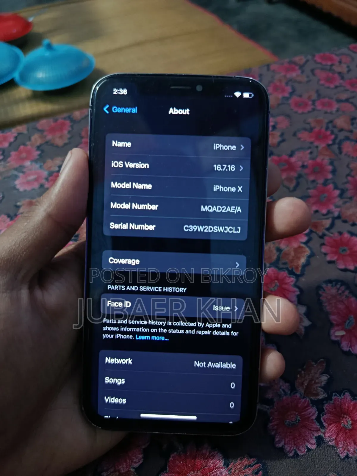 Apple iPhone X 64 GB Purple