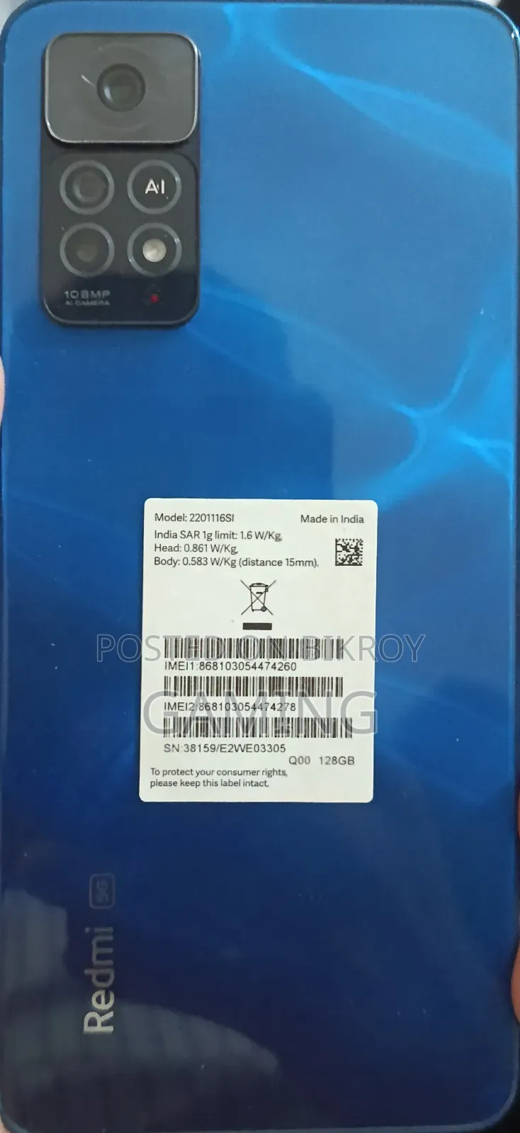 Xiaomi Redmi Note 11 Pro+ 5G 128 GB Blue