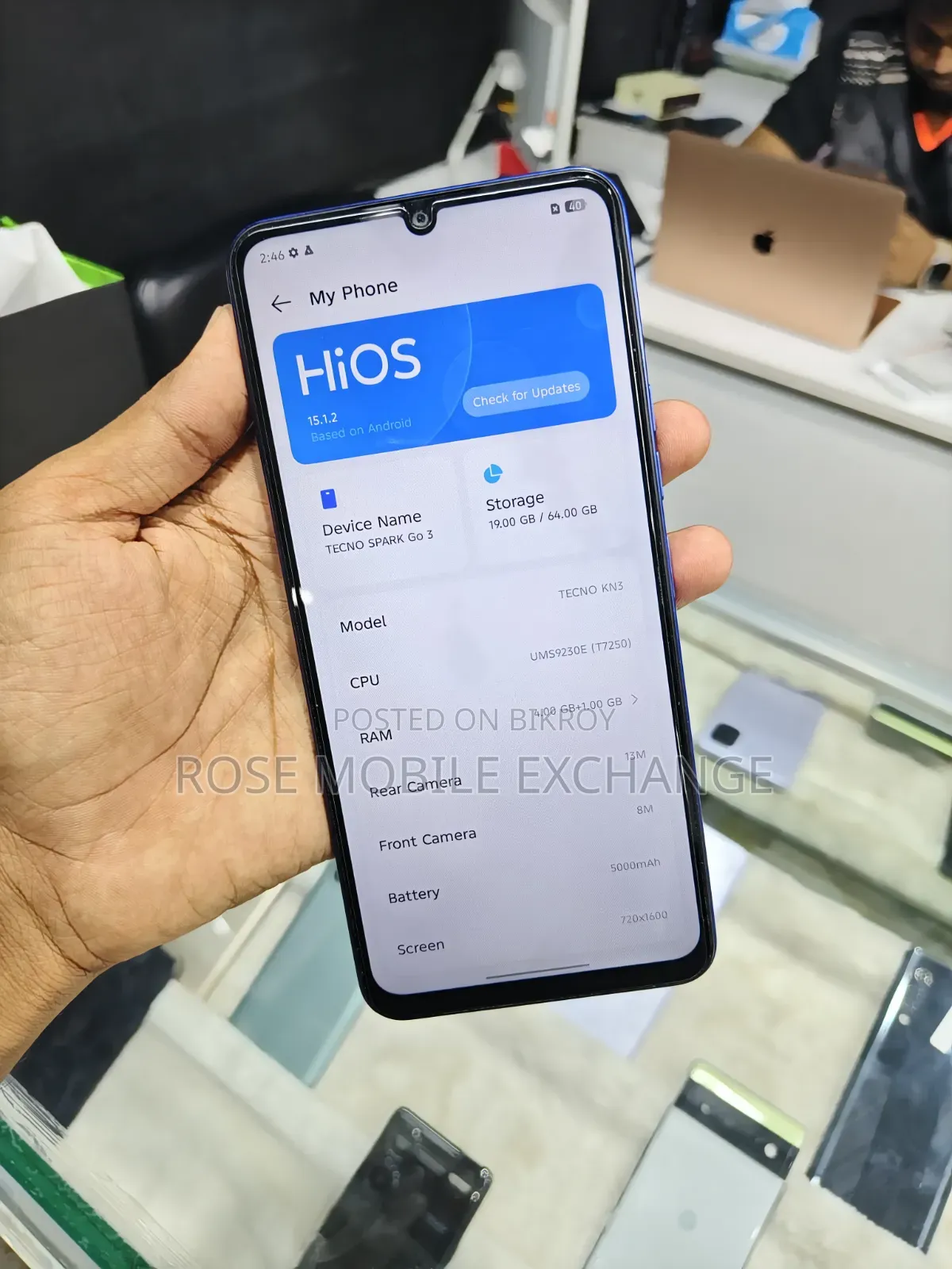Tecno Spark Go 3 64 GB Blue