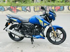 New TVS Apache RTR 160 2V 2025 Blue