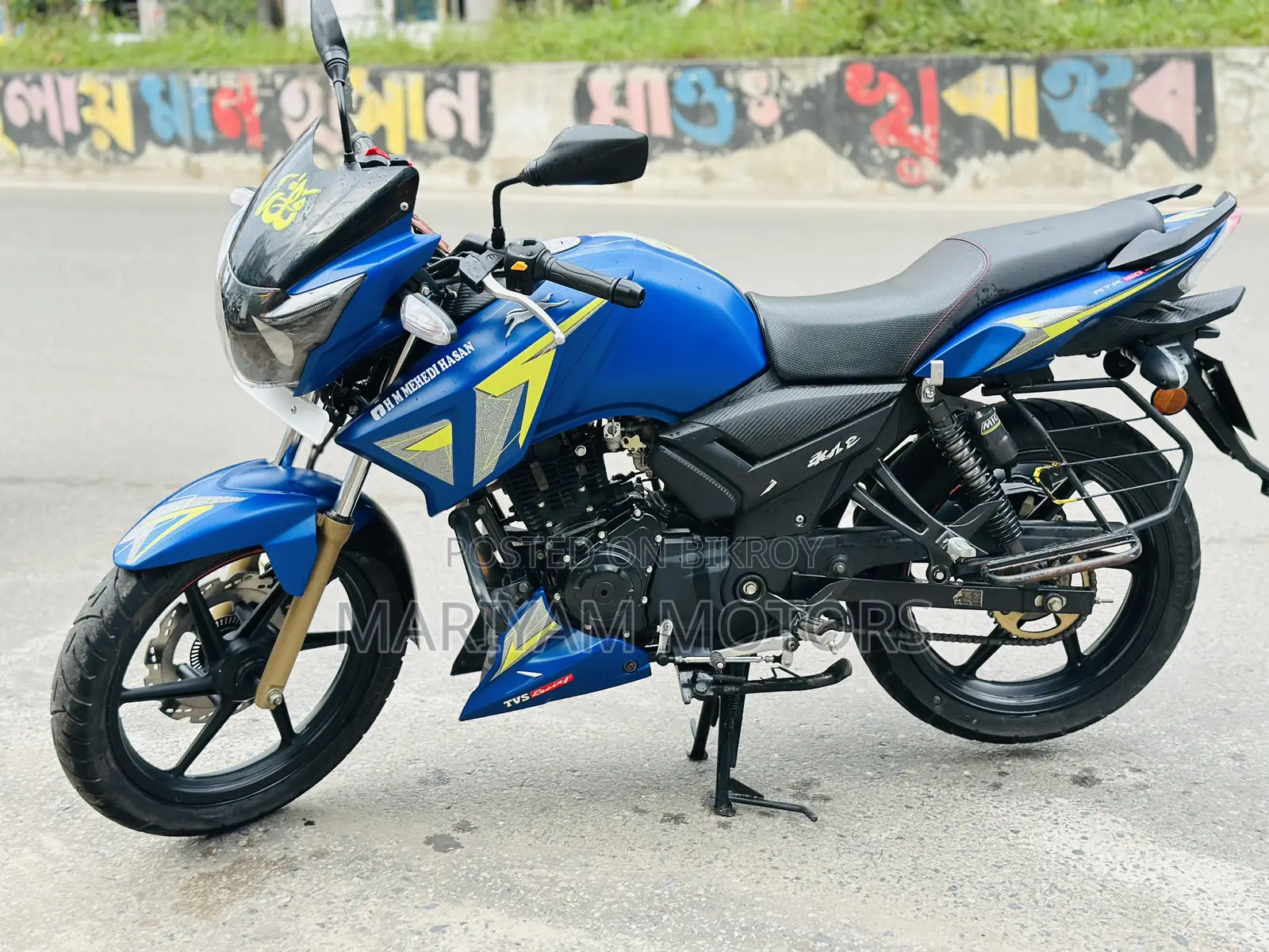 New TVS Apache RTR 160 2V 2025 Blue