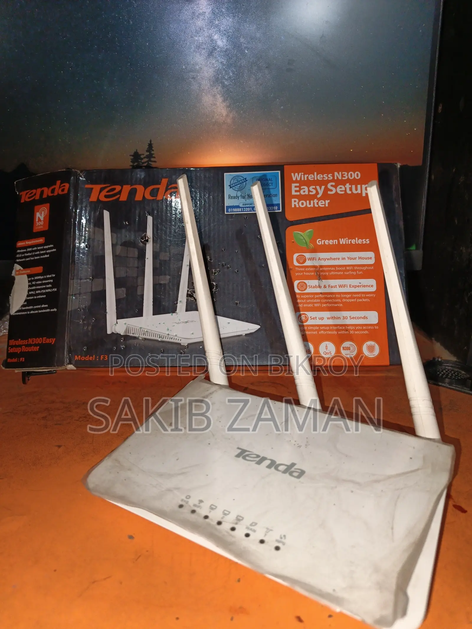 Tenda F3 N300 (300mbps) Wifi Router