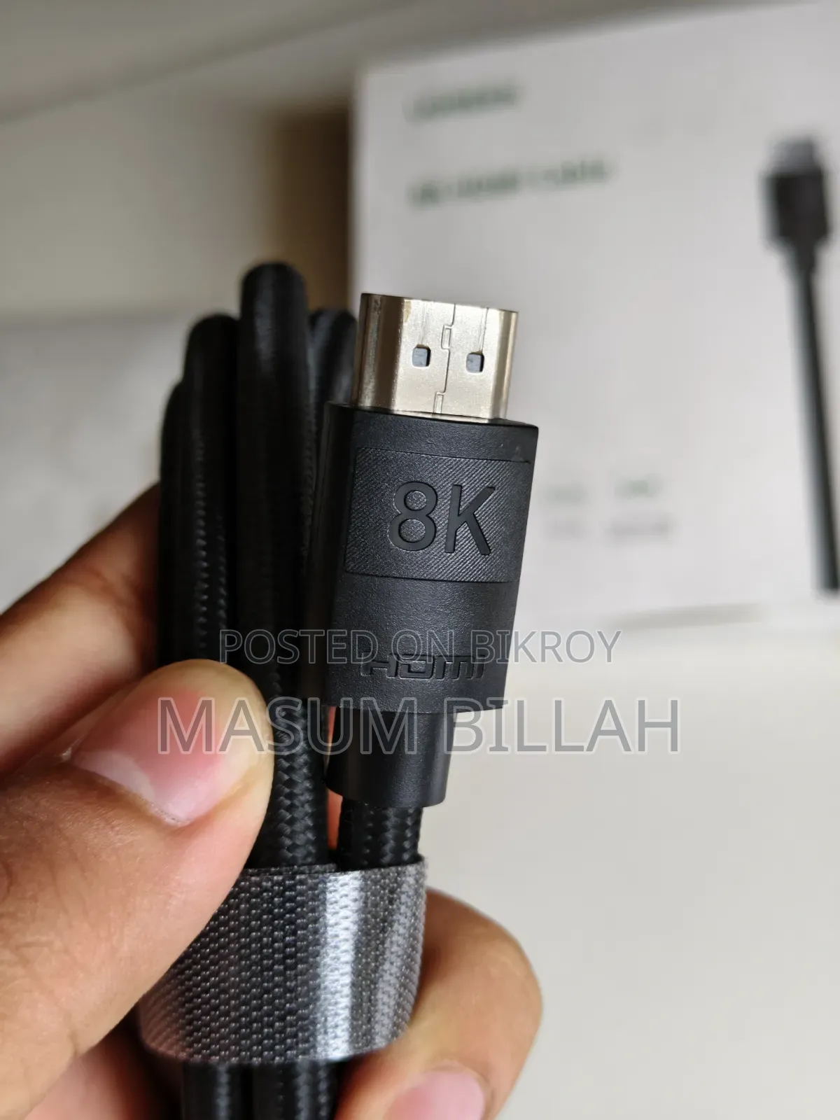 Ugreen HDMI 2.1 at 60Hz eARC 48Gbps HDR HDCP 2.3 Cable 2m
