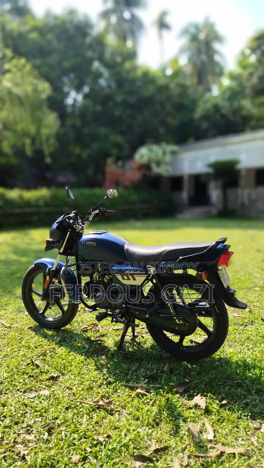 Hero Splendor Plus Sports 2025 Blue
