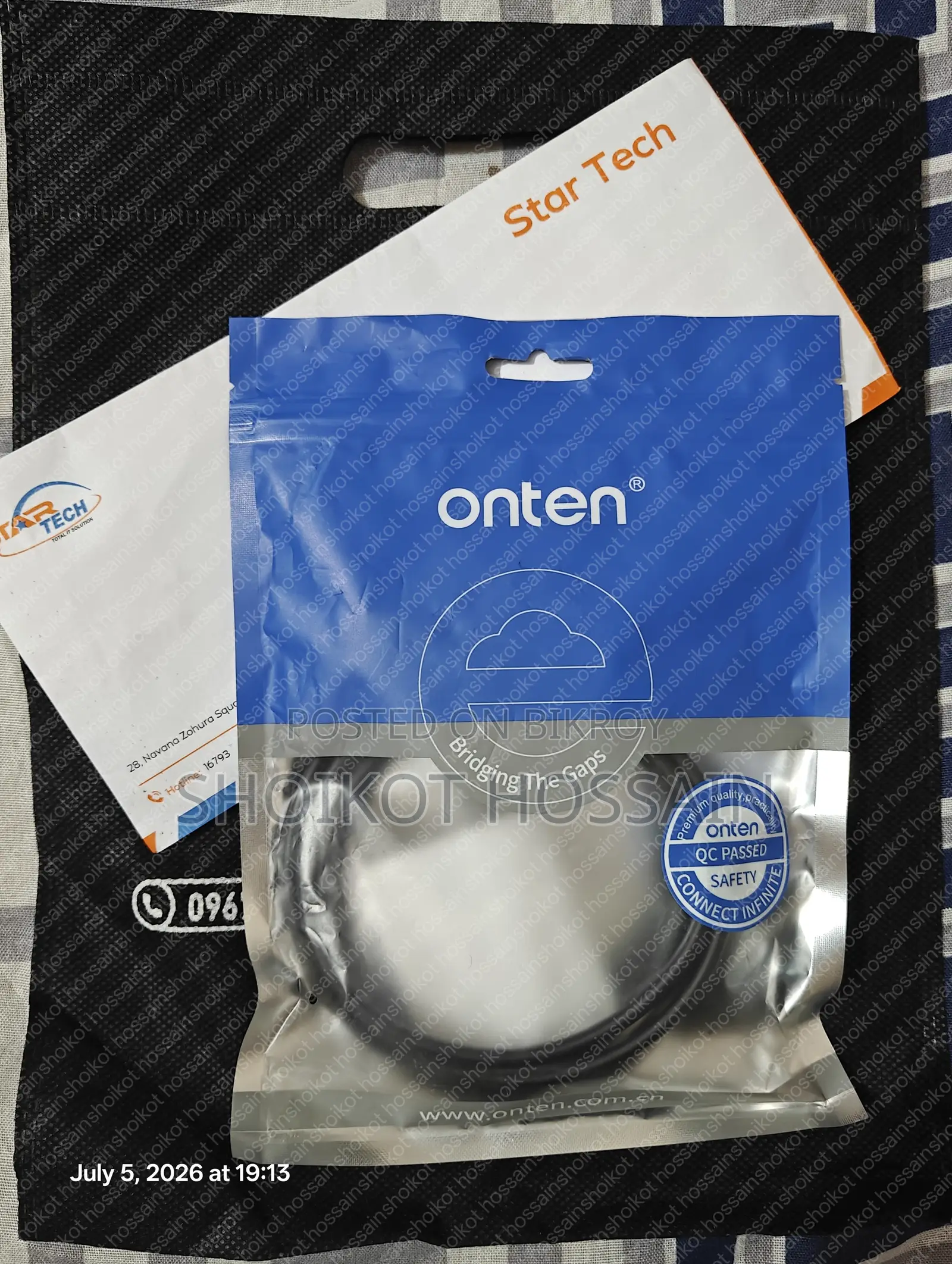Onten Otn-dp302 3m Dp Male To Hdmi Male Cable