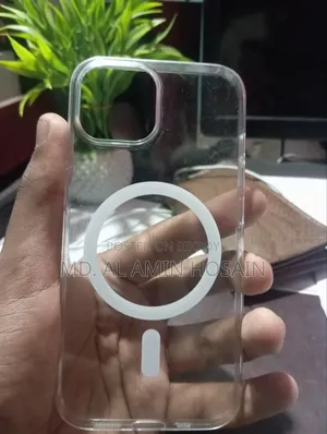 iPhone 15 White Transparent Back Cover