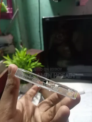 iPhone 15 White Transparent Back Cover