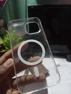 iPhone 15 White Transparent Back Cover
