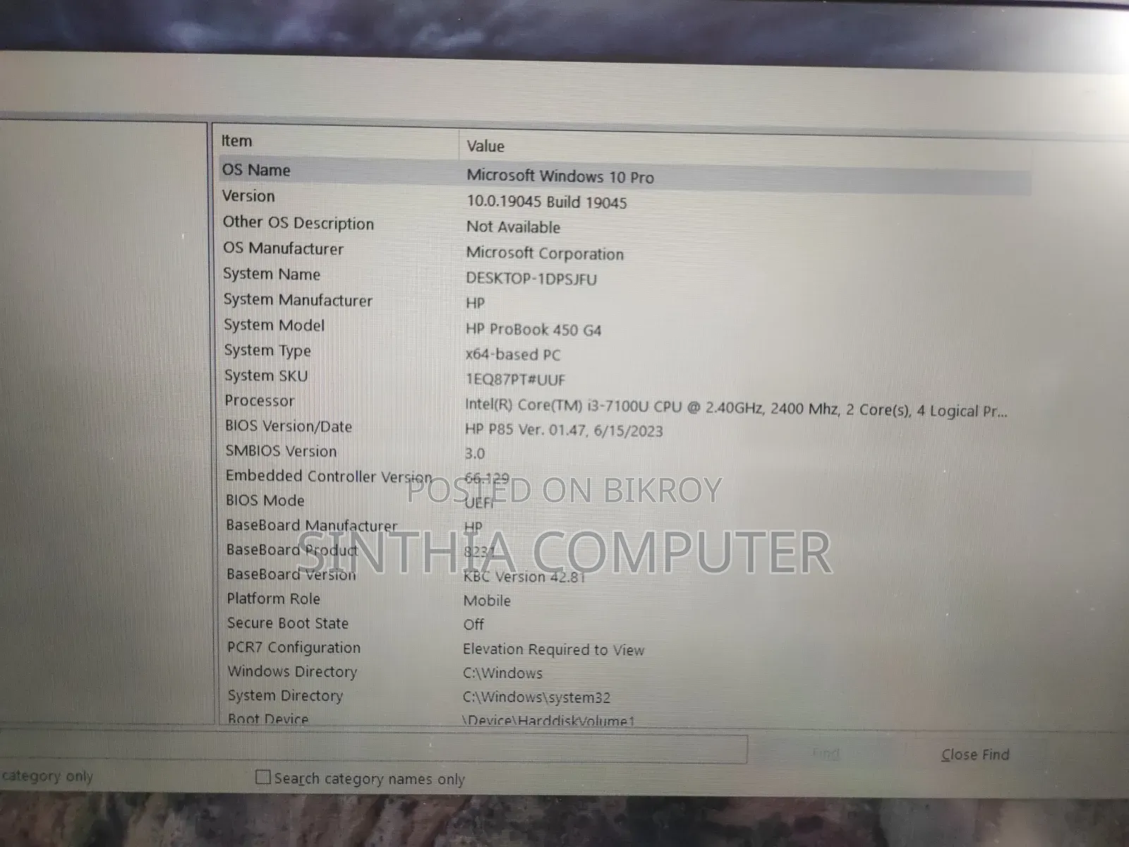 Laptop HP ProBook 450 G4 8GB Intel Core i3 SSD 128GB