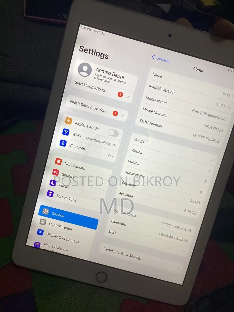 Apple iPad 9.7 32 GB Silver