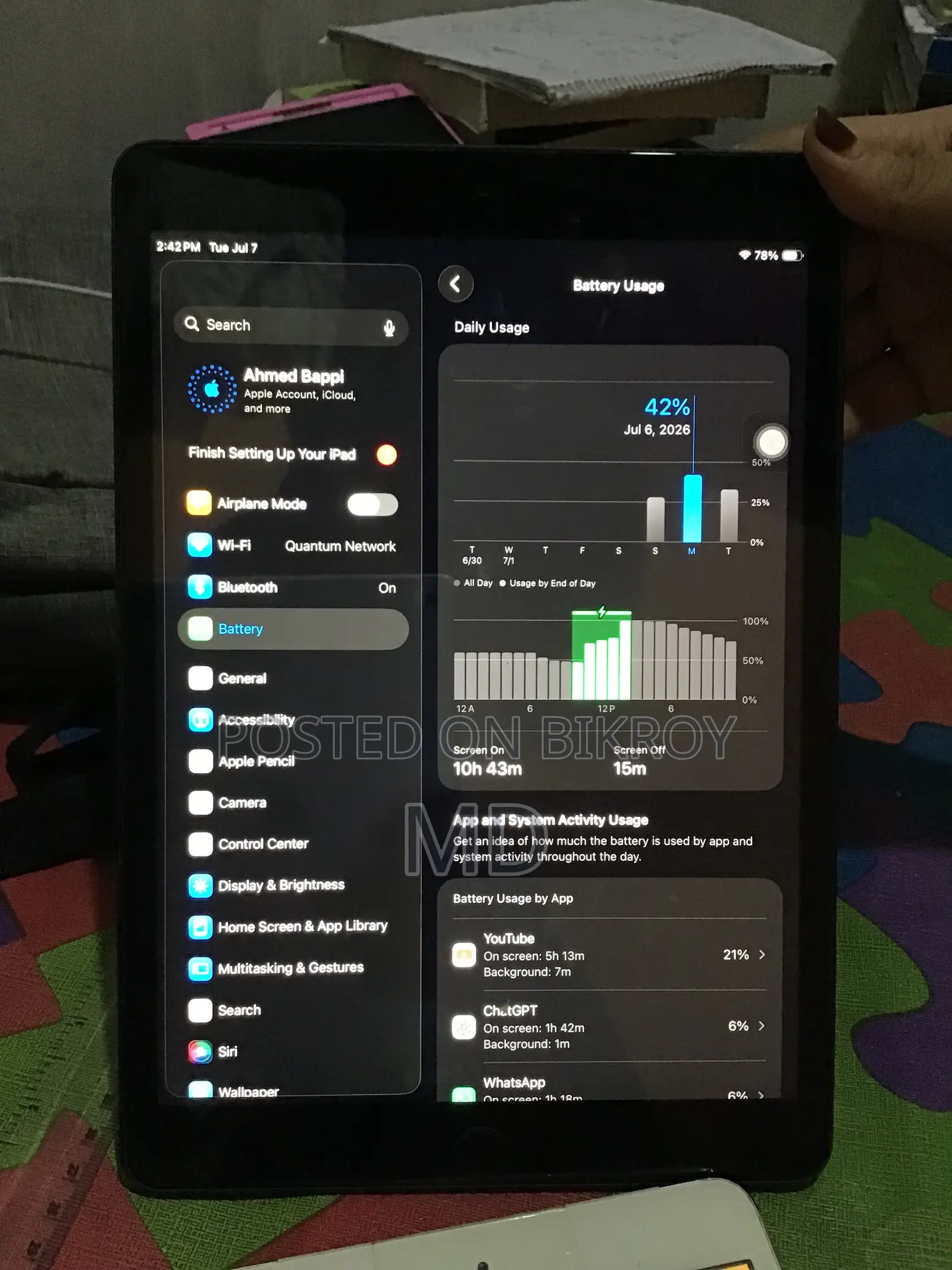 Apple iPad 10.2 (2021) 64 GB Black