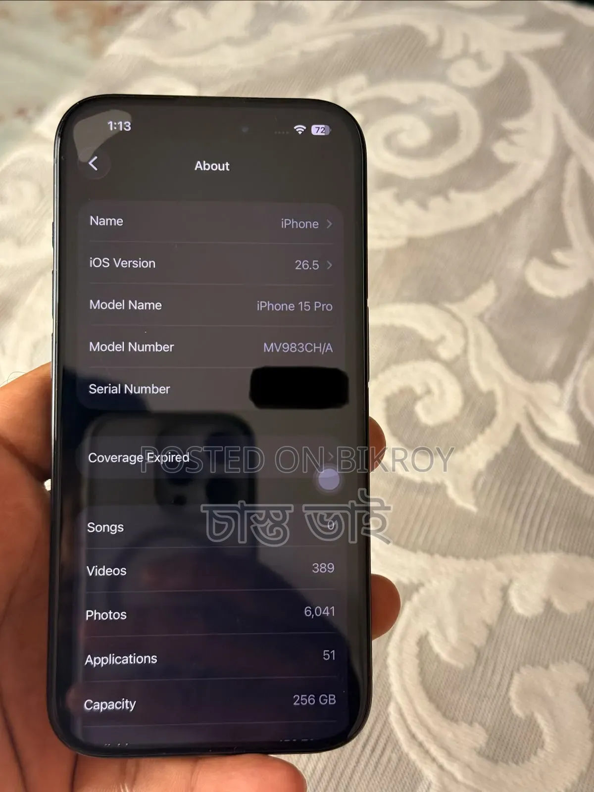 Apple iPhone 15 Pro 256 GB Black