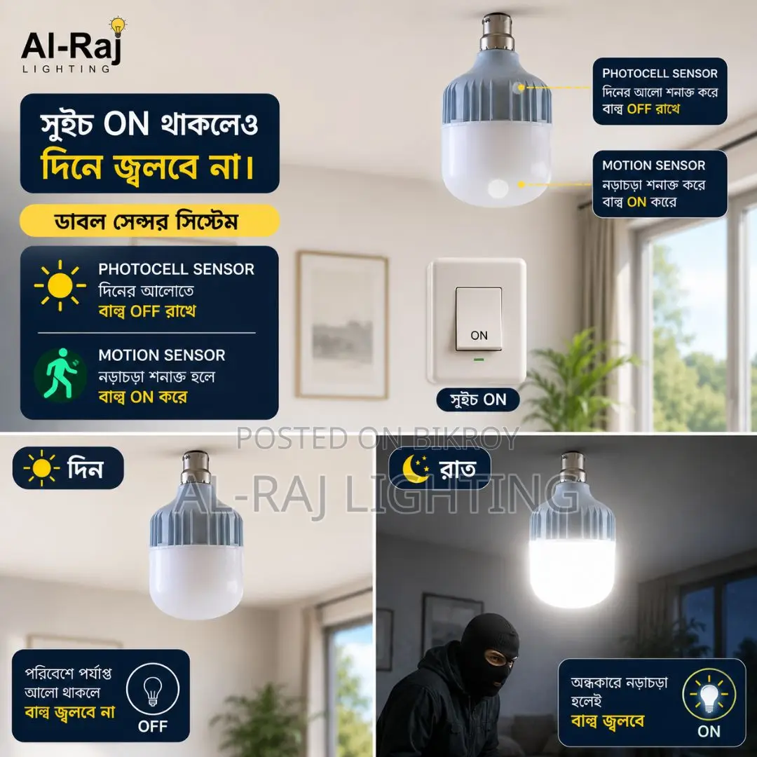 Motion Sensor Led Bulb for Pets House | Auto on Off Smart Light