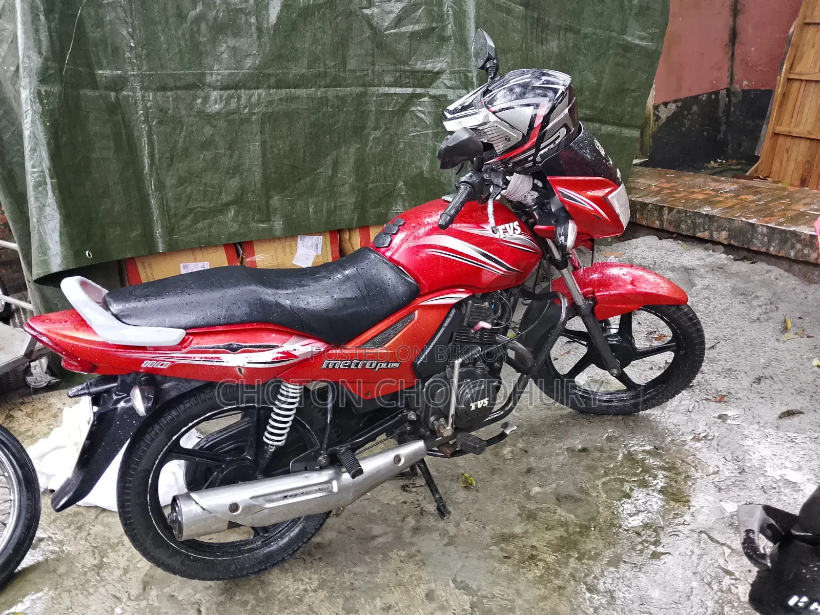 TVS Metro Plus 2016 Red