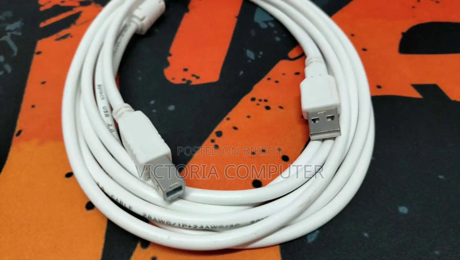 Usb 2.0 Type-a To Type-b Printer Cable.