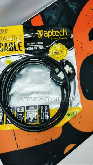 Aptech Power Cable 3 Pin Good Desktop.