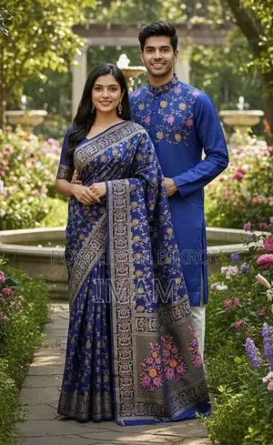 Saree Panjabi Couple Set