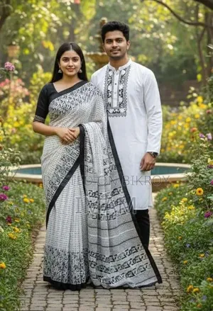Saree Panjabi Couple Set