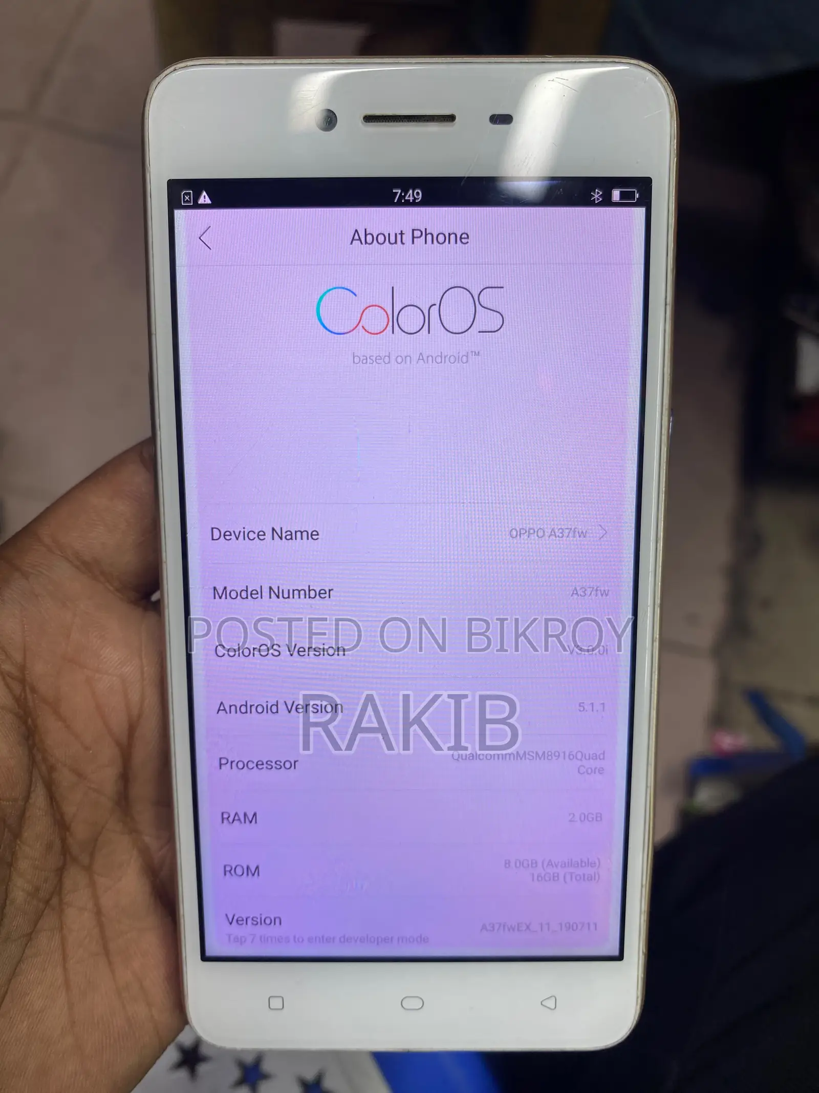 Oppo A37 16 GB Gold