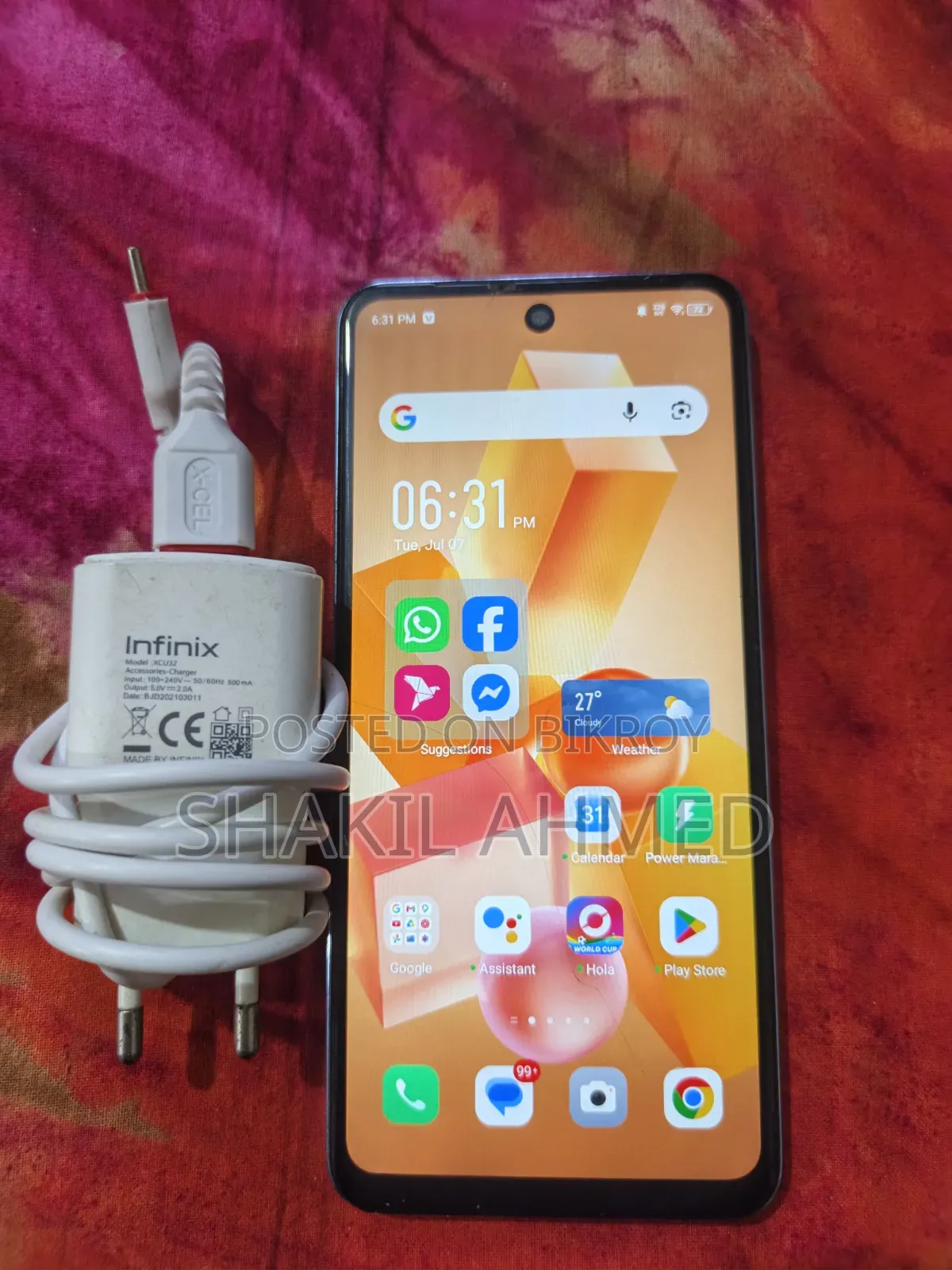 Infinix Hot 40i 128 GB Purple