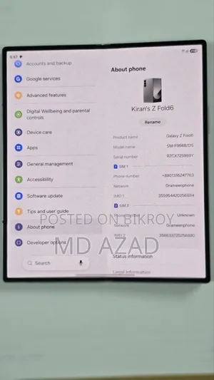 Samsung Galaxy Z Fold6 512 GB Silver