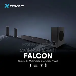 Xtreme Falcon 5.1 ব্লুটুথ মাল্টিমিডিয়া সাউন্ডবার রিমোট সহ
