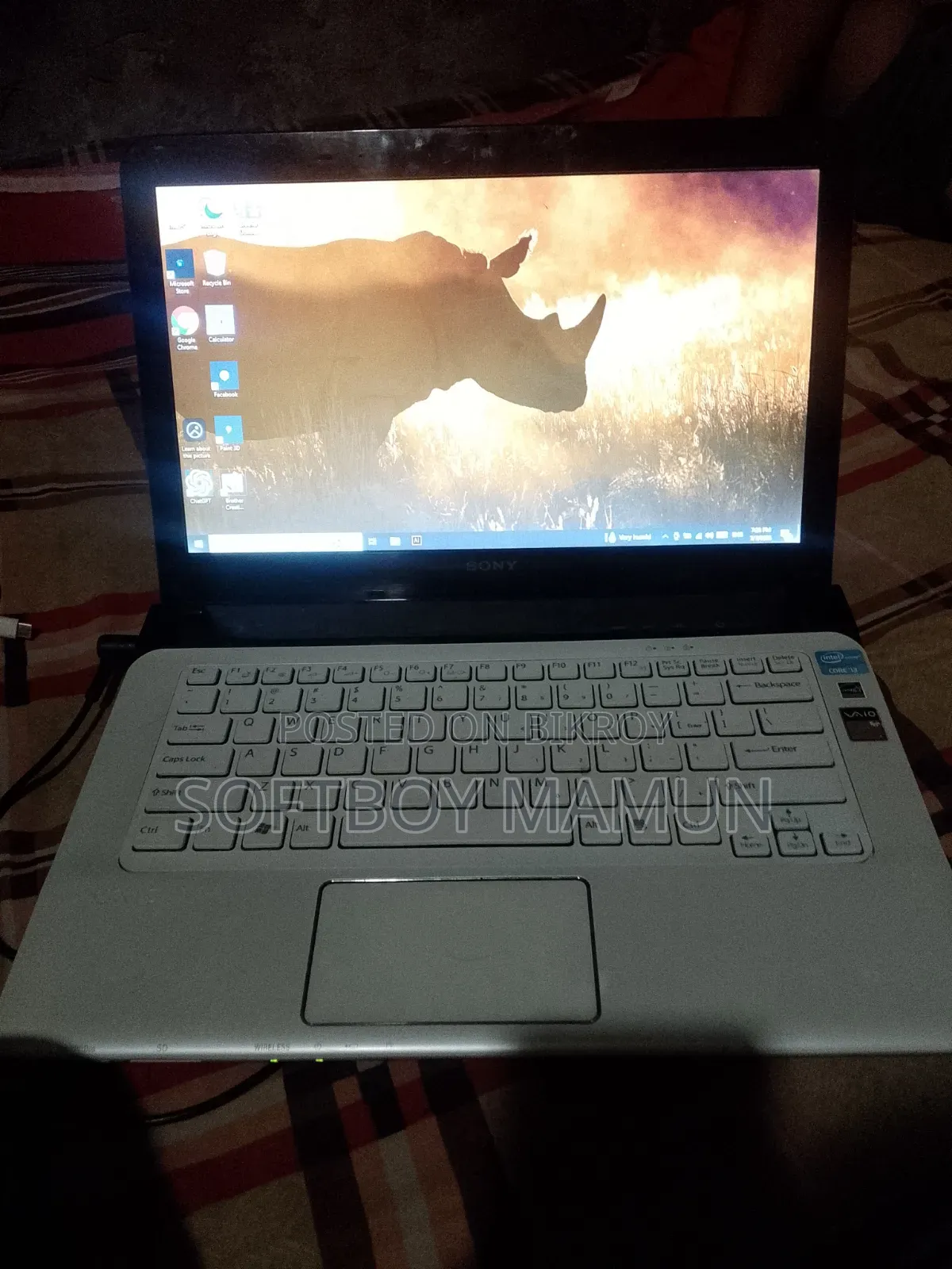 Laptop Sony 6GB Intel Core I3 SSD 128GB
