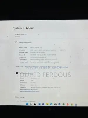 Desktop Computer 8GB AMD Ryzen 5 SSD 256GB